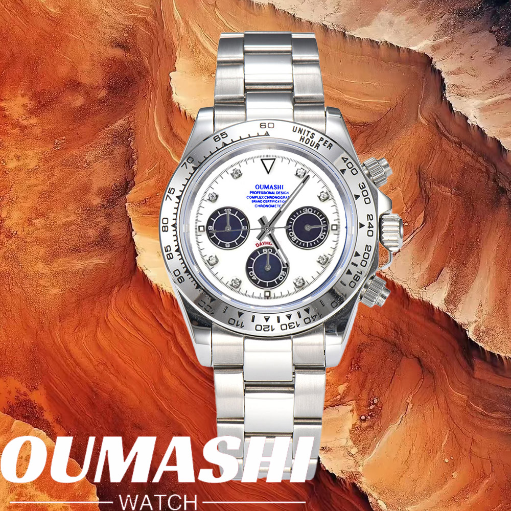 Luxury Zone - 高級VK63腕時計 サファイアガラス 316Lステンレススチール 防水仕様 VK63メンズカスタムウォッチ スポーツVK63ムーブメント搭載