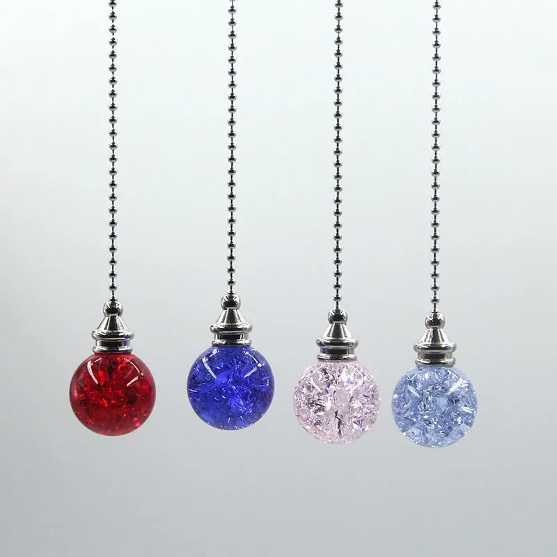 3 センチメートルカラークリスタルアイスクラックボールペンダ - Crystal Ball Decor のレビューと価格