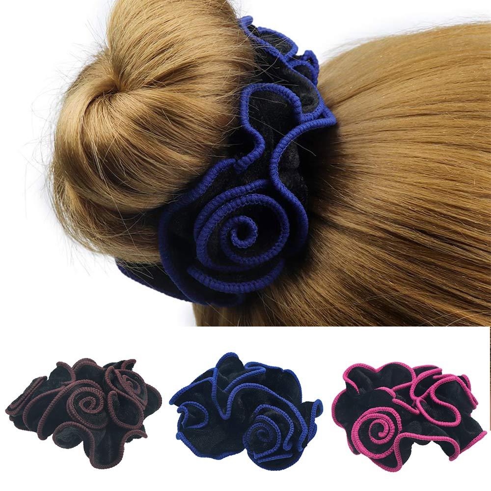 伸縮性のあるベルベットのポニーテールホルダーとロープのヘアリ - Velvet Jewelry Box のレビューと価格