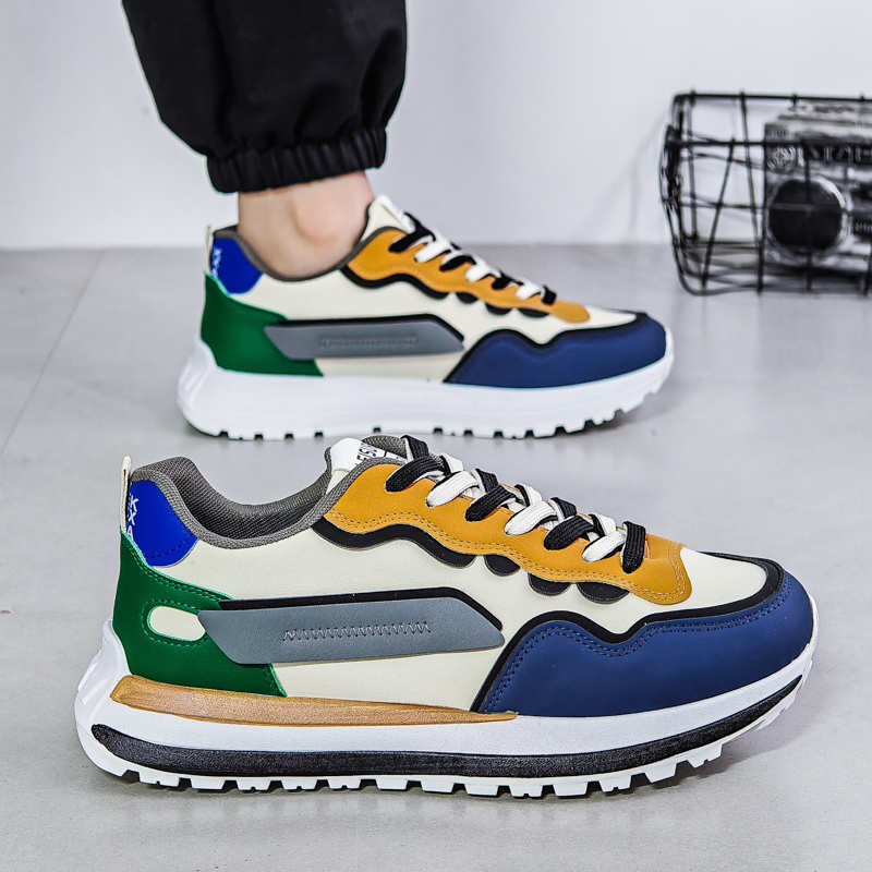 ネクタイ付きレースアップ高級靴男性スニーカーランニングアイデ - Luxury Lifestyle Goods のレビューと価格
