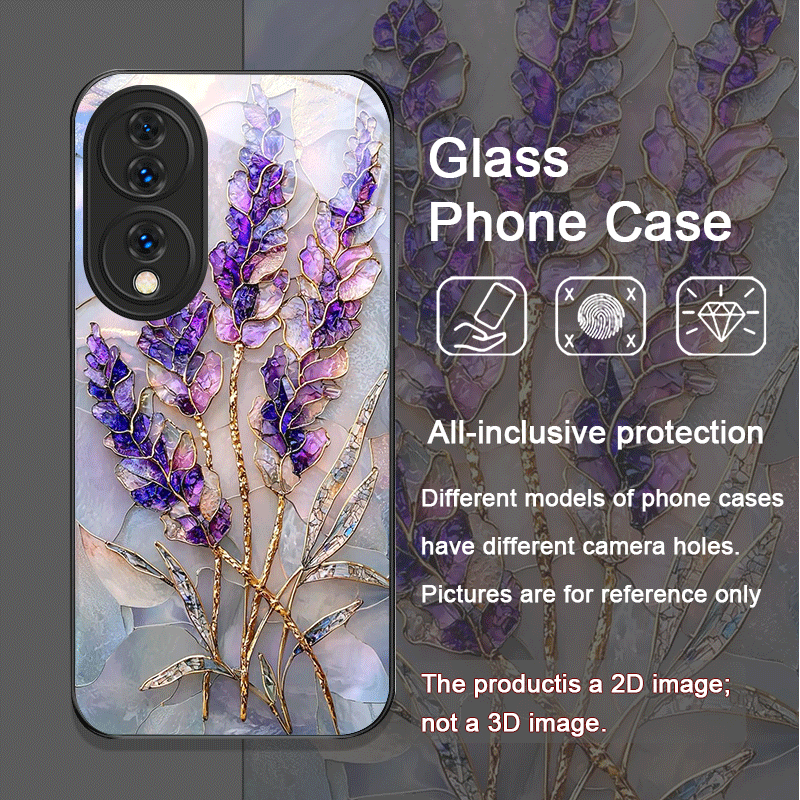 美しい花柄大理石テクスチャ強化ガラス製スマホケース Huaw - Huawei Nova 12 のレビューと価格