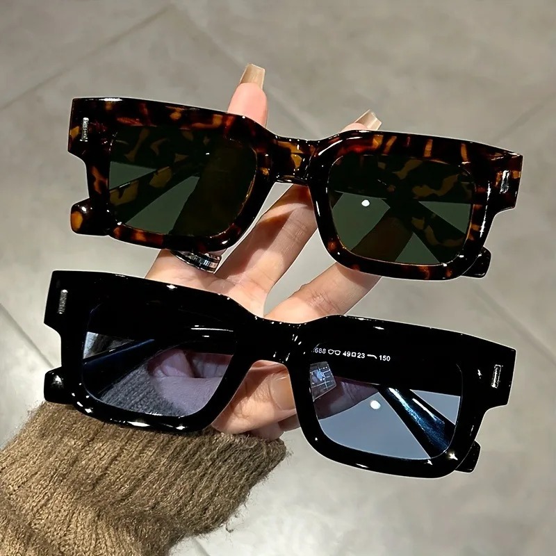 豪華な長方形サングラス女性男性ファッションブランドデザイナー - Luxury Zone のレビューと価格