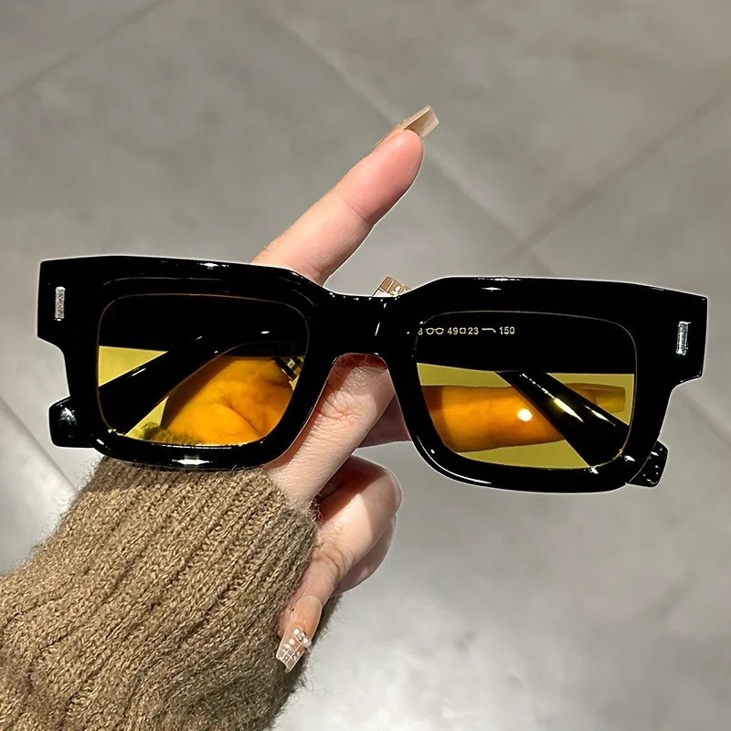 豪華な長方形サングラス女性男性ファッションブランドデザイナー - Luxury Zone のレビューと価格