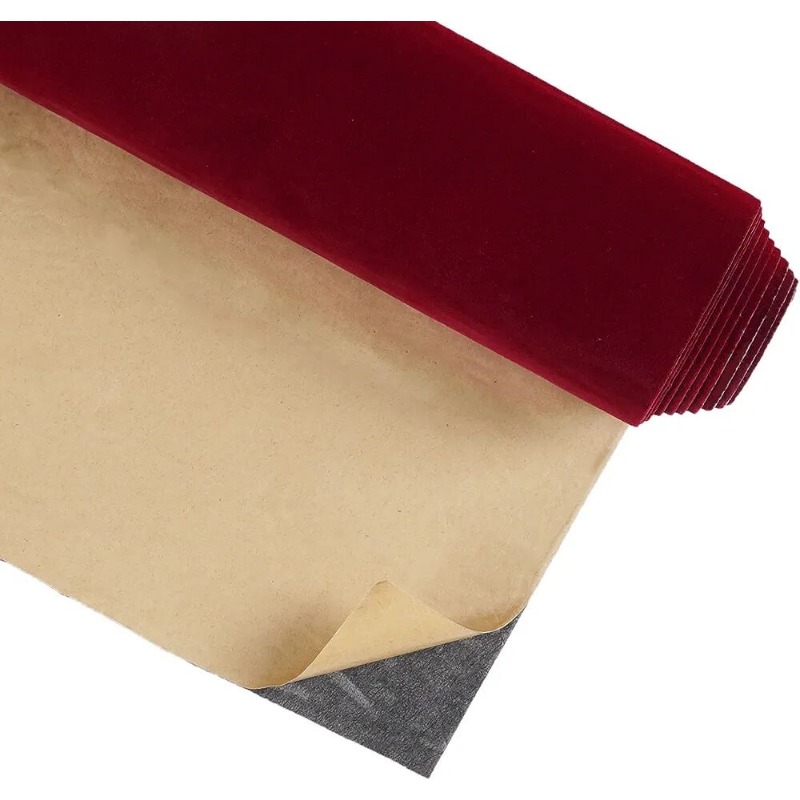 20cm/3m/5m/10m x 45cm 赤色 自己粘着性 - Velvet Jewelry Box のレビューと価格