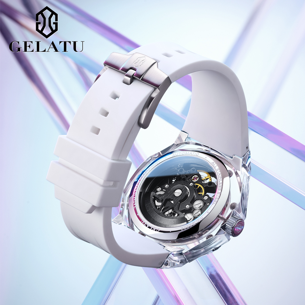 GELATU 8002 自動巻き機械式メンズ腕時計 スケルト - Luxury Zone のレビューと価格
